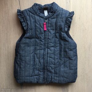 Tea Collection Citizen Chambray Zip Vest